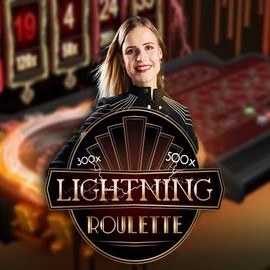 Lightning Roulette logo – Live Casino by Evolution at Harry Casino