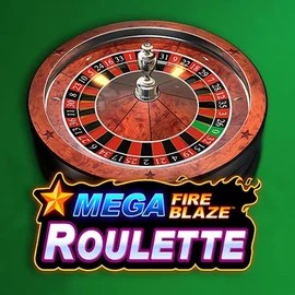 Mega Fire Blaze Roulette online game logo by Playtech on harrycasinoo.uk