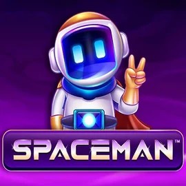 Spaceman online game logo by Pragmatic Play on harrycasinoo.uk