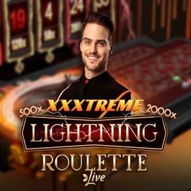 XXXtreme Lightning Roulette slot logo by Evolution at Harry Casino